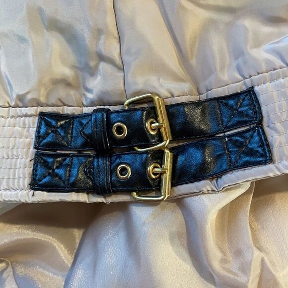 Thyme and Honey vest moto asymmetrical zipper buckle accents Size S - Picture 6 of 10